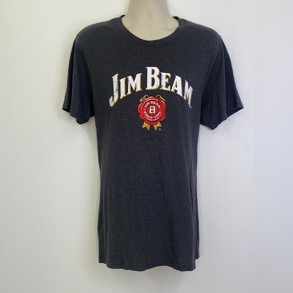 Jim Beam - Vintage Jim Beam Gray Shirt With Jim Beam Logo Size XL - Picture 2 of 8